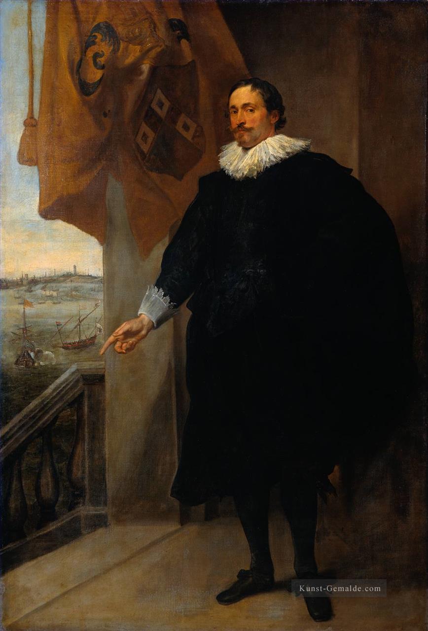 Nicolaes van der Borght Kaufmann von Antwerpen Barock Hofmaler Anthony van Dyck Ölgemälde